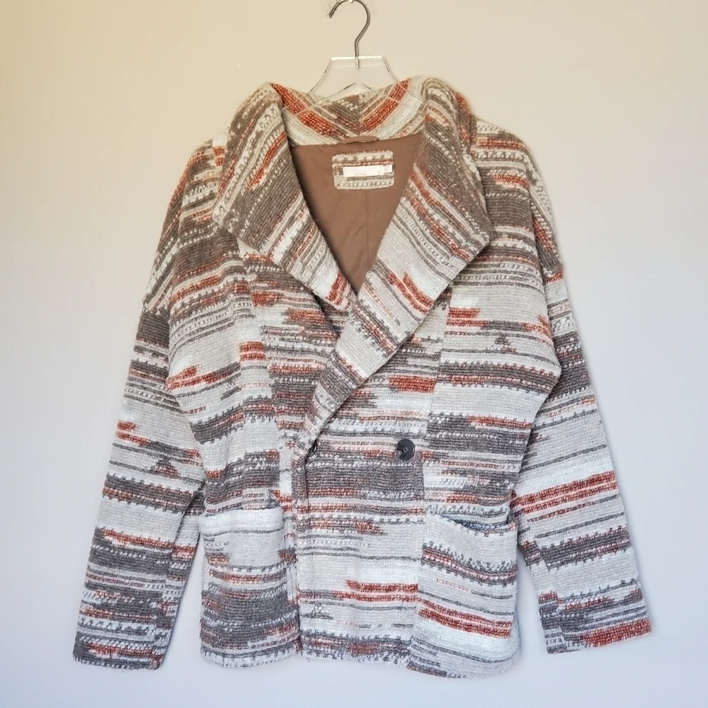 Prana Recycled Wool Blend Relaxed Fit Arria Jacket Western Double Breasted Small - Picture 8 of 8